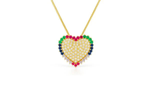 Colares banhados em ouro 24K com zircônia