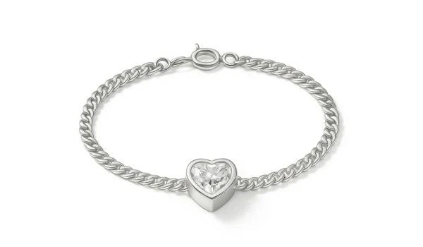 Pulseiras banhadas em ouro branco 24k