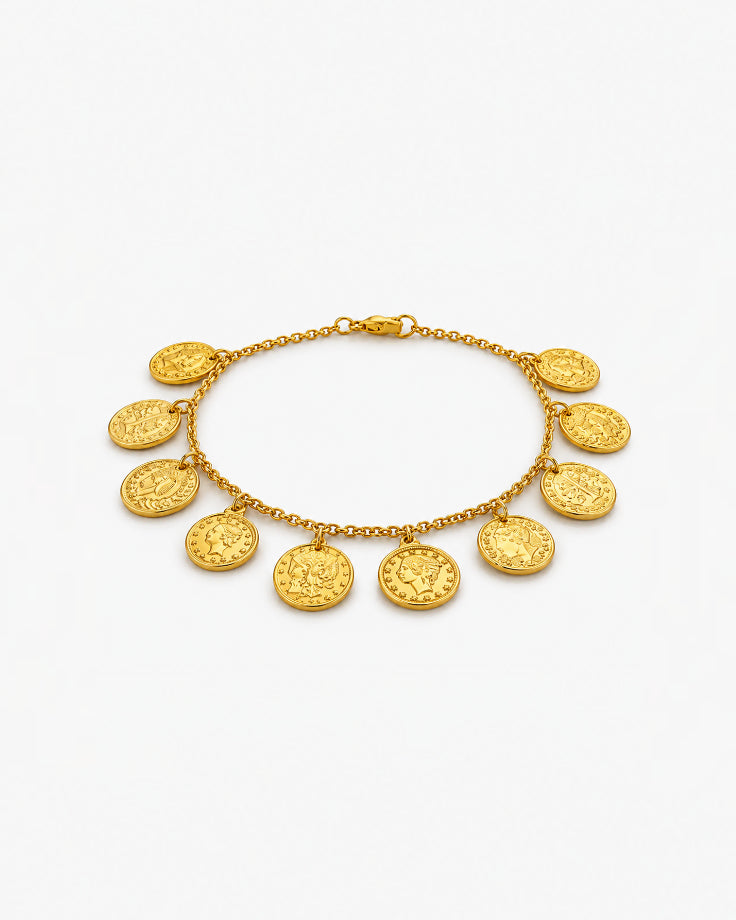 Pulseira Feminina Aureus em Banhada em Ouro 24k