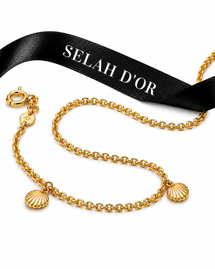 Pulseira Feminina Talassa Banhada em em Ouro 24k 