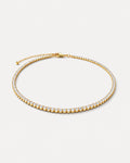 Colar Riviera Banhado em Ouro 24k com Zircônia