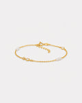 Pulseira Feminina Banhada em Ouro 24k - Roscida com Pérolas e Zircônia