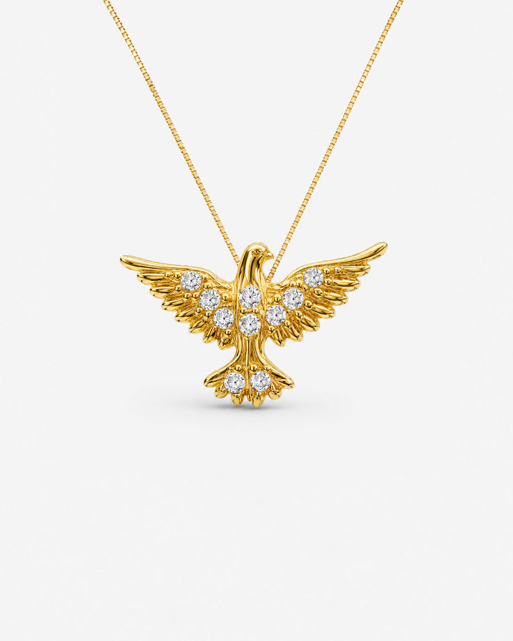 Colar Feminino Colomba Banhada em Ouro 24k com Zircônia