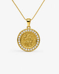 Colar Feminino - São Miguel Banhado em Ouro 24k 
