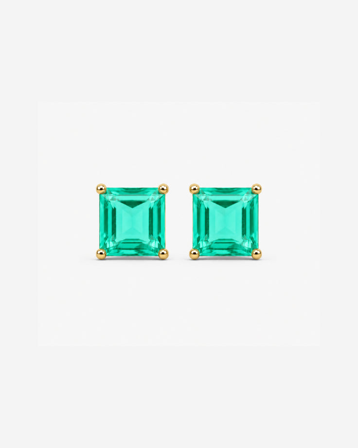 Brincos Feminino Tsavo - Banhado a Ouro 24k com Zircônia Verde