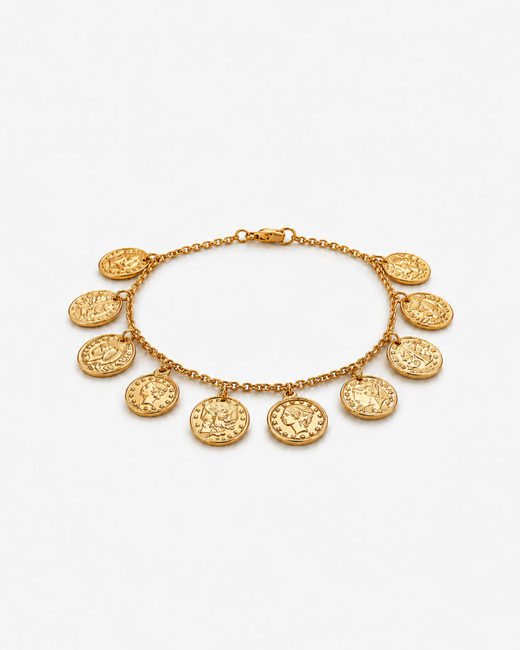 Pulseira Feminina Aureus em Banhada em Ouro 24k
