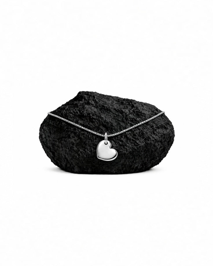 Colar Feminino Coração Eclipse em Prata 925