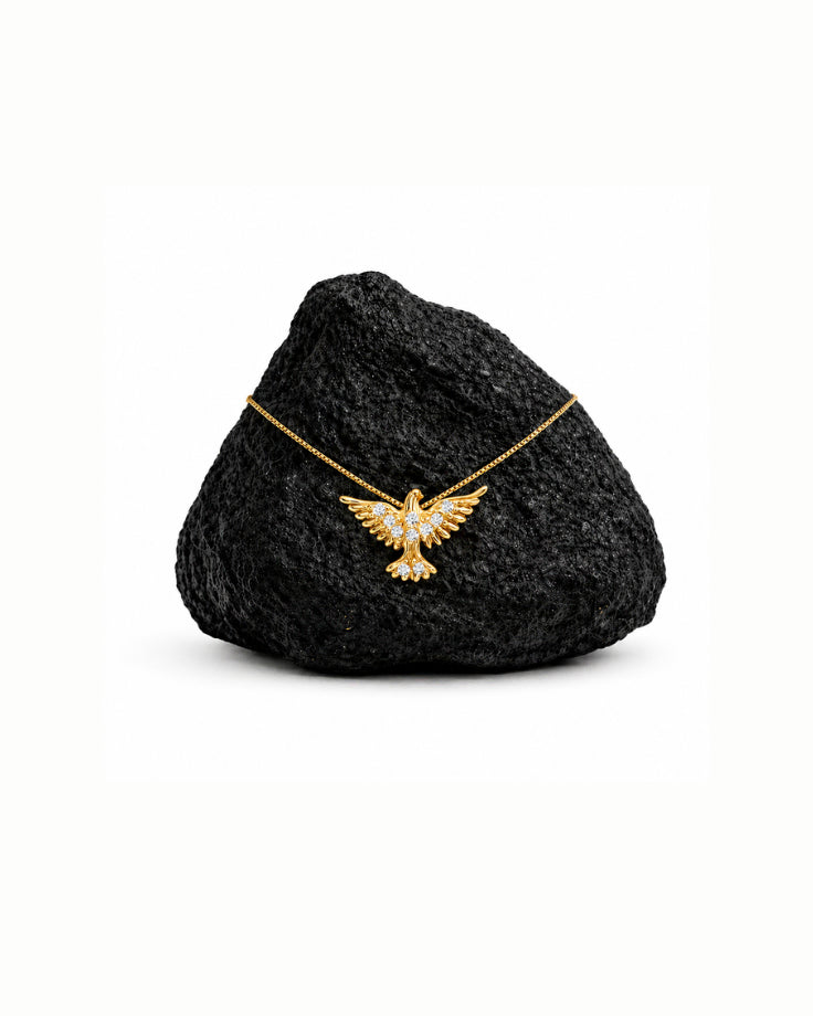 Colar Feminino Colomba Banhada em Ouro 24k com Zircônia