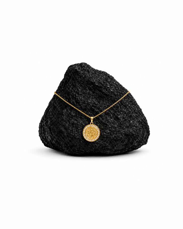 Colar Feminino - São Miguel Banhado em Ouro 24k 